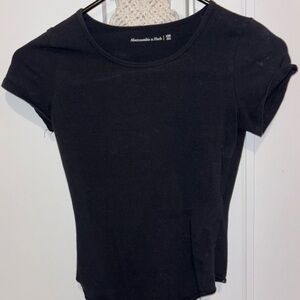 Abercrombie & Fitch Women's Black Tee Bodysuit